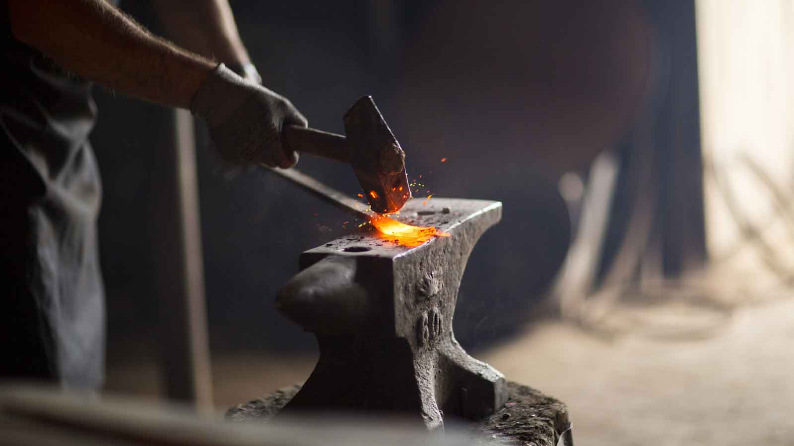 Iron forging