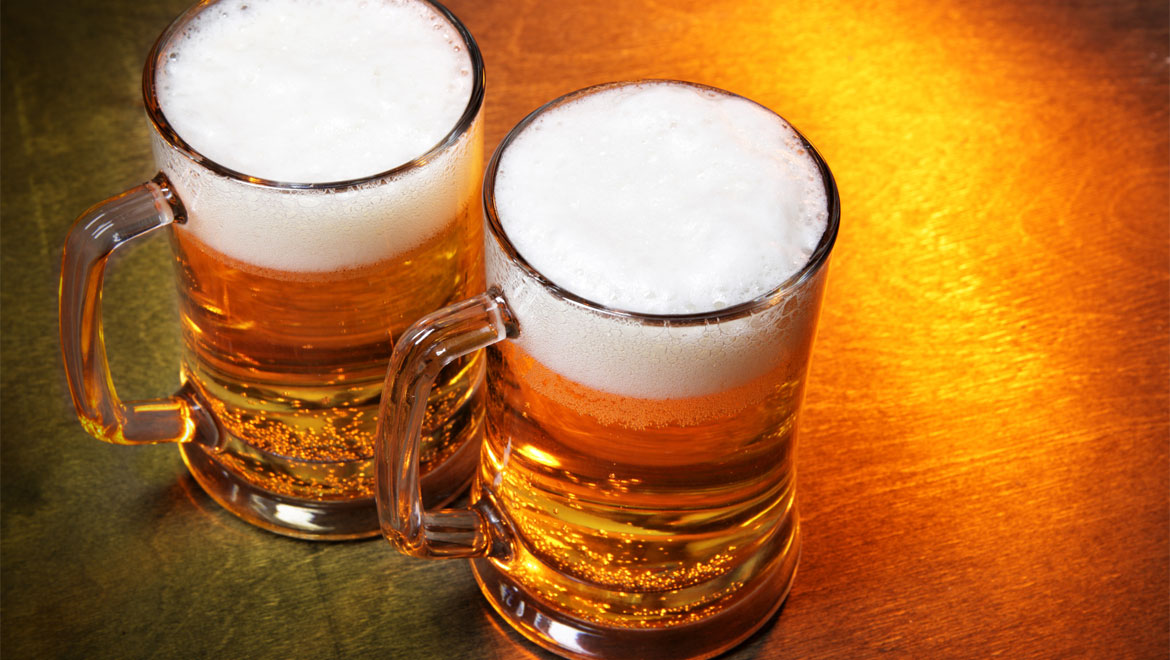 Two beer mugs