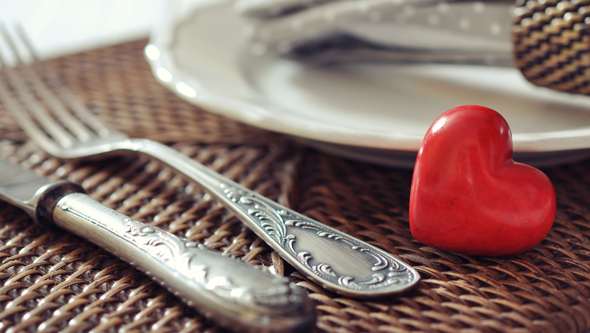 Valentine's place setting