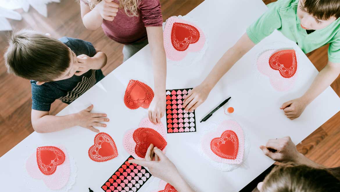 Kids Valentine's Day crafts