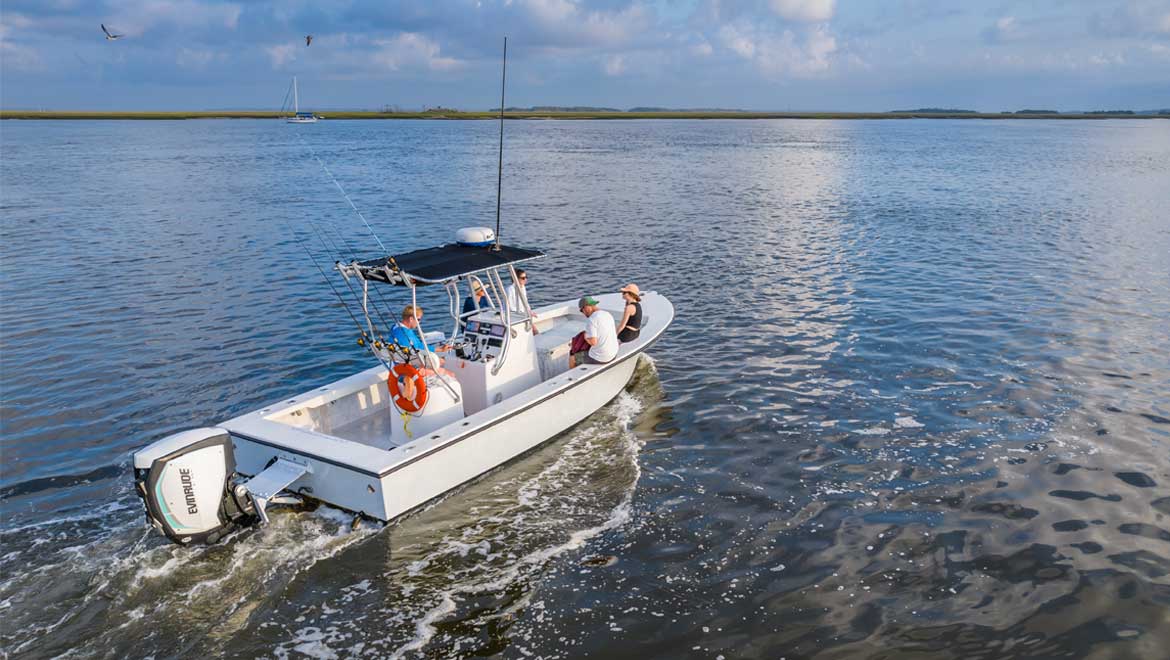 Group fishing near Amelia Island