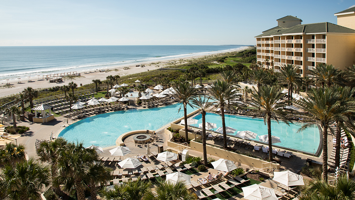 Amelia Island pool view