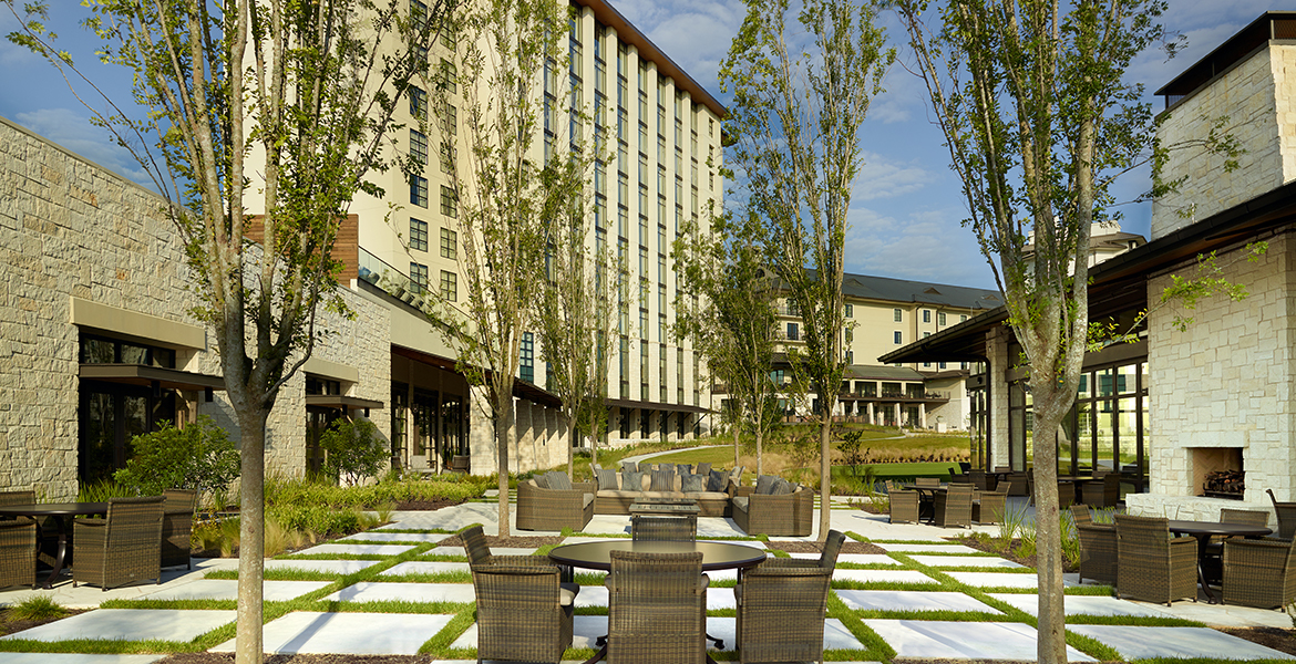 Outdoor courtyard