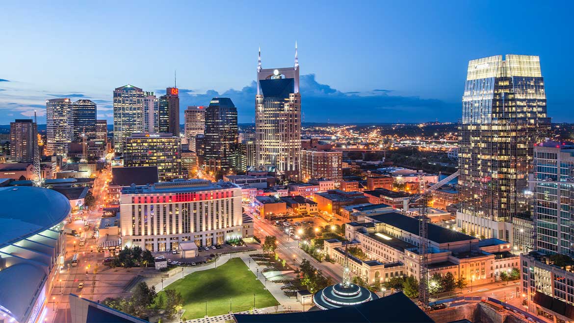 Downtown Nashville skyline