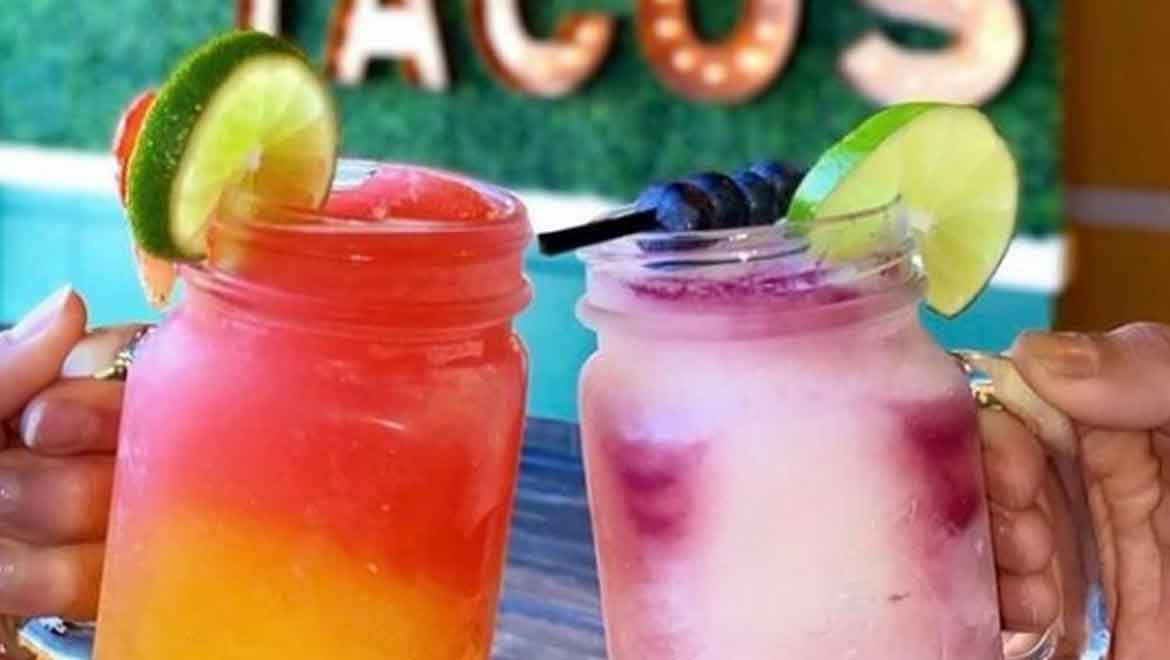 Frozen drinks from I Love Tacos