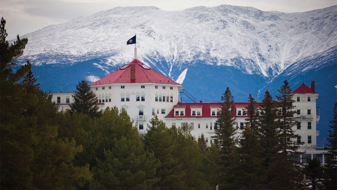 Resort view in the winter Mount Washington 