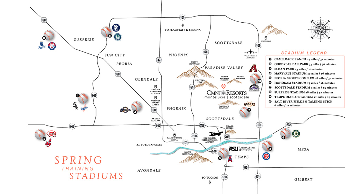 Spring Training 2024 Arizona Map - Image To U