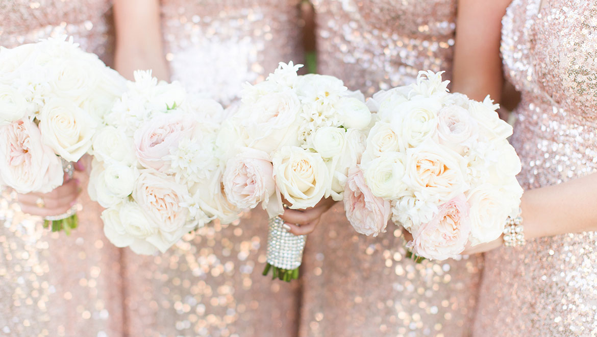 Bridesmaids' flowers